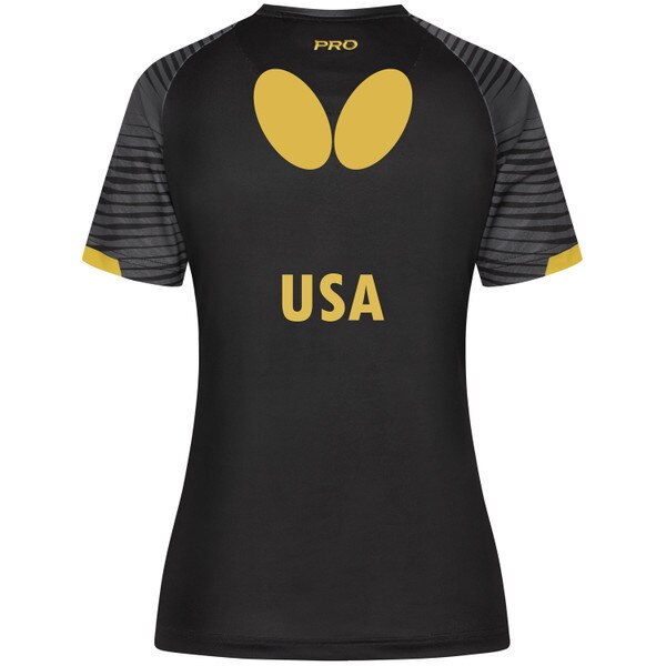 Butterfly USA Team 25 Lady Shirt - Black - Back